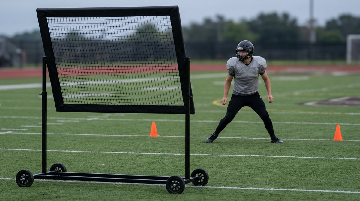 Linebacker Zone Drop and Drift Drill for Solo Reps