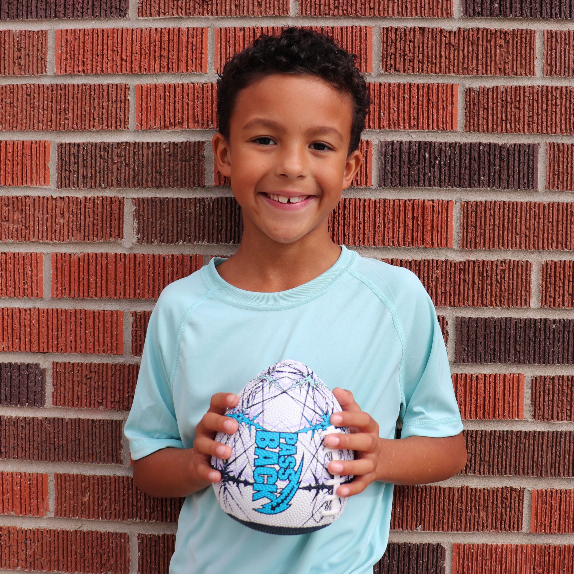 Peewee Rubber Passback Training Football (Ages 4-8)