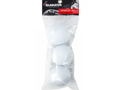 Gladiator Lacrosse® Pack of 3 Fully Certified, Official Lacrosse Game Balls – White – Meets All Standards