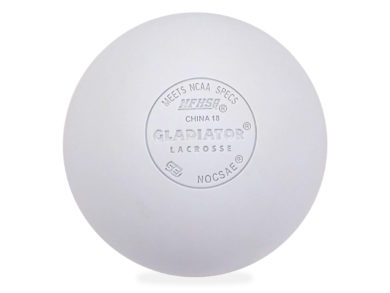 Gladiator Lacrosse® Case of 120 Official Lacrosse Game Balls – White – Meets NOCSAE Standards, SEI Certified