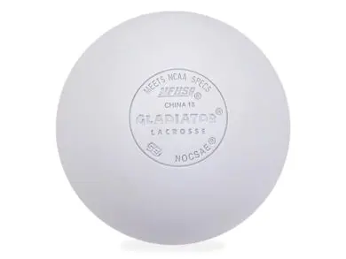 Gladiator Lacrosse® Single Official Lacrosse Ball – White – Meets NOCSAE Standards, SEI Certified