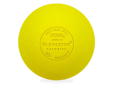 Gladiator Lacrosse® Single Official Lacrosse Ball – Yellow – Meets NOCSAE Standards, SEI Certified