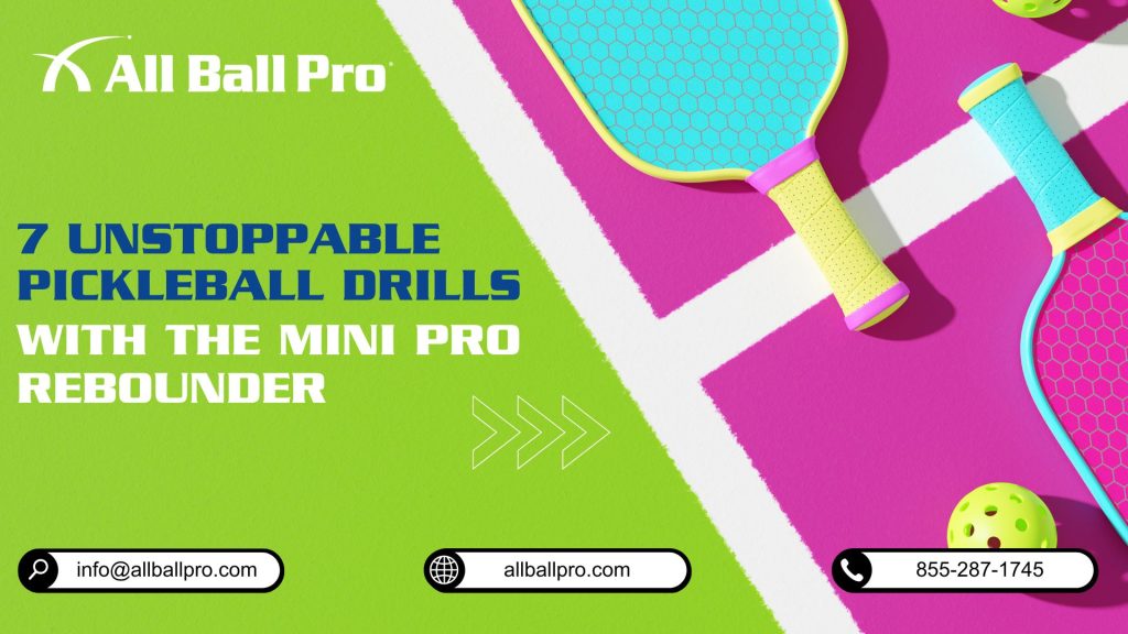 7 Unstoppable Pickleball Drills with The Mini Pro Rebounder
This comprehensive guide presents seven essential pickleball drills using the Mini Pro Rebounder, covering key skills such as dinking, volleying, footwork, consistency, accuracy, reaction speed, and endurance. Each drill section provides detailed instructions and variations to help players of all levels improve their technique and overall game performance.