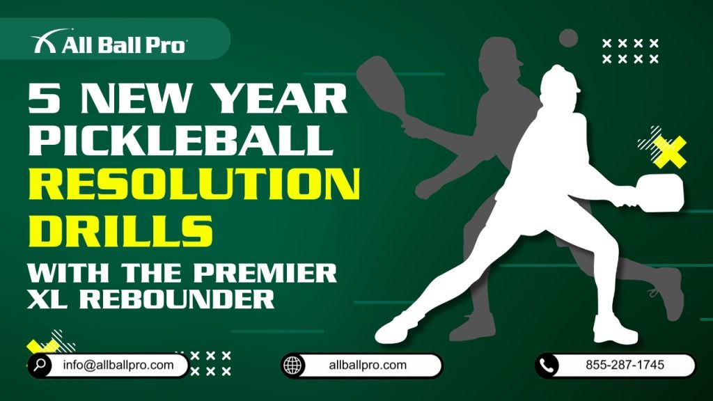5 New Year Pickleball Resolution Drills with The Premier XL Rebounder
Kick off your New Year with purpose! These five drills will elevate your pickleball game and keep you on track with your resolutions. Train smarter and reach your goals using The Premier XL Rebounder.